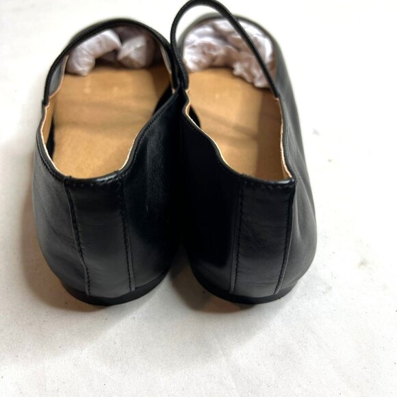 Madewell $98 The Greta Ballet Flat in Black Size 8.5 NN044 Leather #86 - Picture 5 of 13